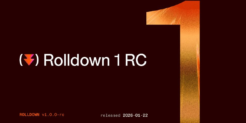 Announcing Rolldown 1.0 RC