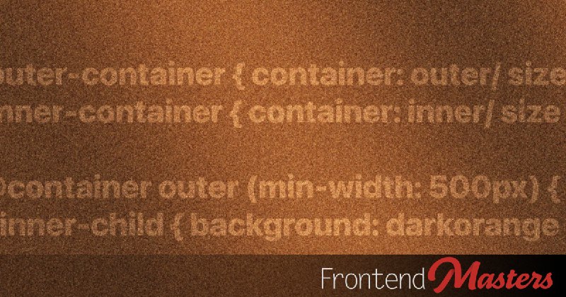 Using Container Query Units Relative to an Outer Container