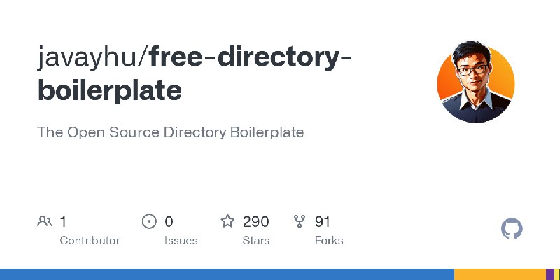 GitHub - javayhu/free-directory-boilerplate: The Open Source Directory Boilerplate