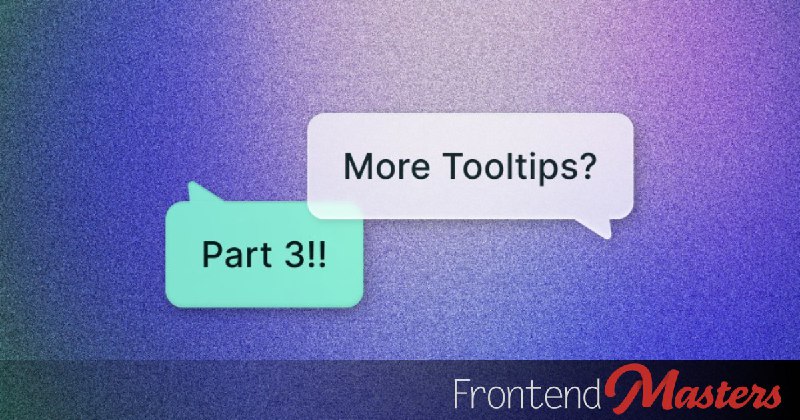 Perfectly Pointed Tooltips: To The Corners