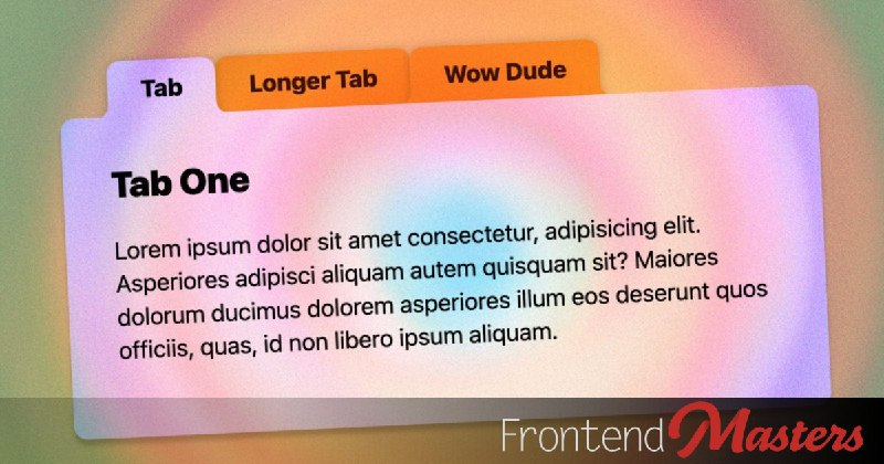 Modern CSS Round-Out Tabs