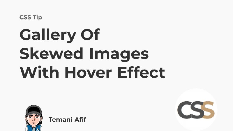Gallery of Skewed Images with Hover Effect