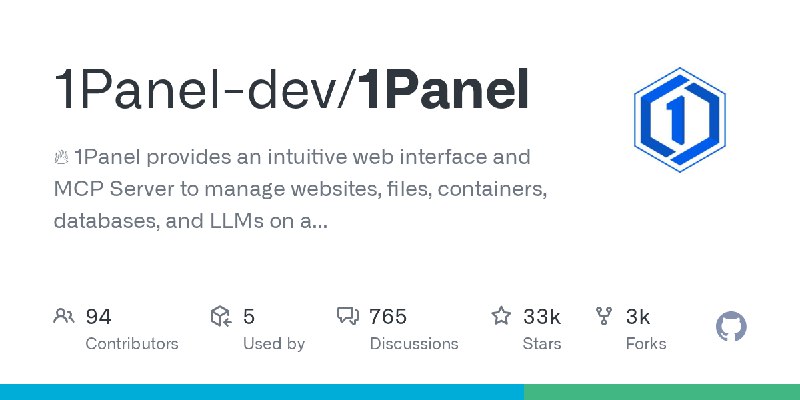 GitHub - 1Panel-dev/1Panel: 🔥 1Panel provides an intuitive web interface and MCP Server to manage websites, files, containers,…