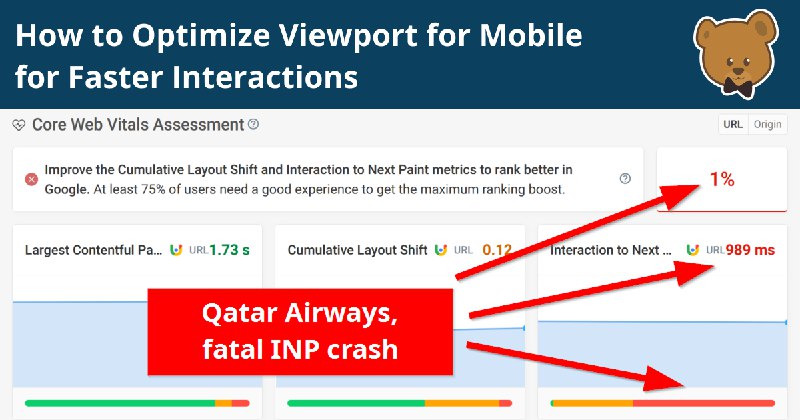 How to Optimize Viewport for Mobile for Faster Interactions | DebugBear