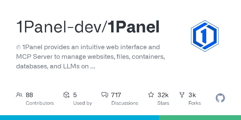 GitHub - 1Panel-dev/1Panel: 🔥 1Panel provides an intuitive web interface and MCP Server to manage websites, files, containers,…
