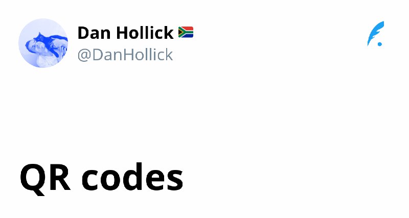 QR codes | Dan Hollick