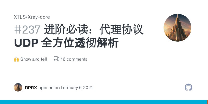 进阶必读：代理协议 UDP 全方位透彻解析 · XTLS Xray-core · Discussion #237