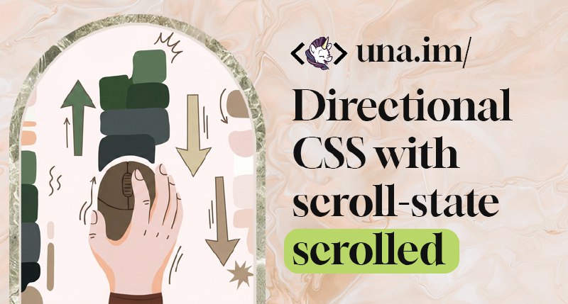 Directional CSS with scroll-state(scrolled)
