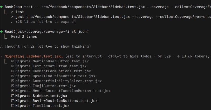 Migrating 6000 React tests using AI Agents and ASTs