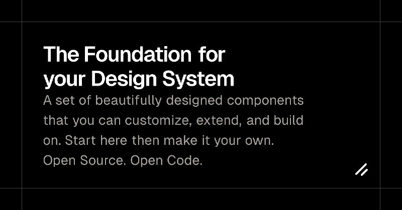 The Foundation for your Design System - shadcn/ui