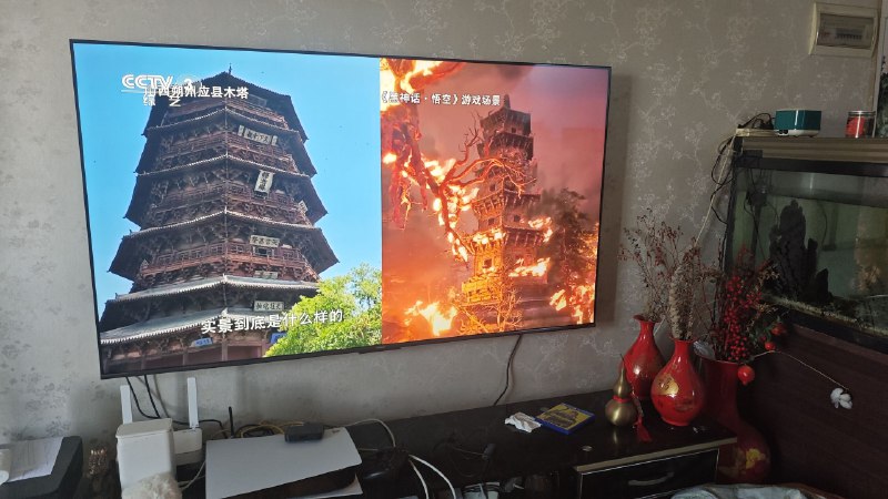 #草 #碎碎念 #黑神话草，帮我奶奶开电视，发现CCTV3上边在播黑神话悟空