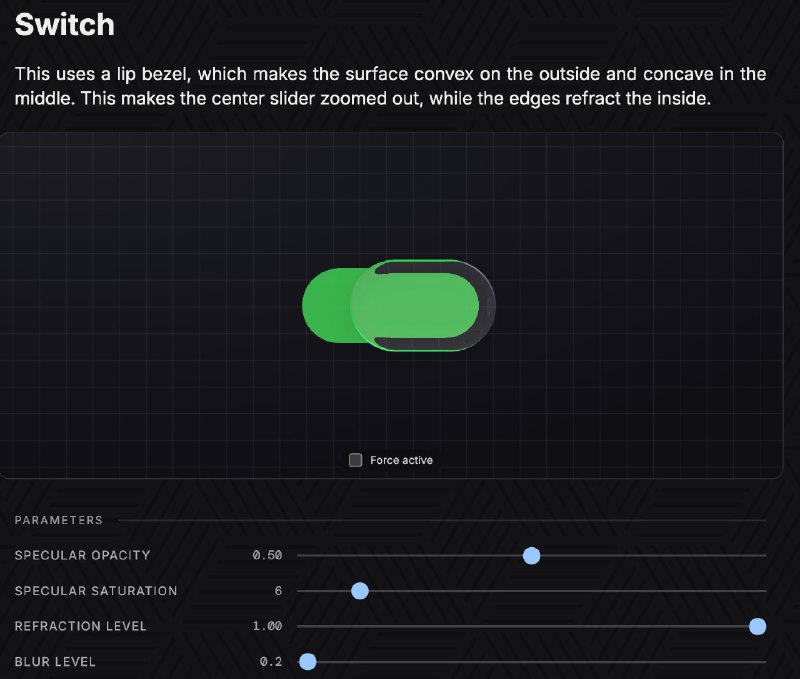#优质博文 #前端 #LiquidGlass #CSS #svg #demo #webgl #course 超级棒的交互式教程，并且技术解析的也很全面，内含非常多 demo，玩明白了，非常值得一看