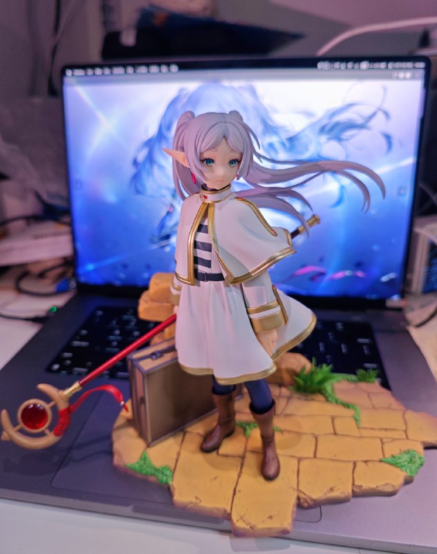 #新手办 #碎碎念 GSC 的芙莉莲到了！神！面雕也很好看，但是我拍的太匆忙了ww明天再拍细节