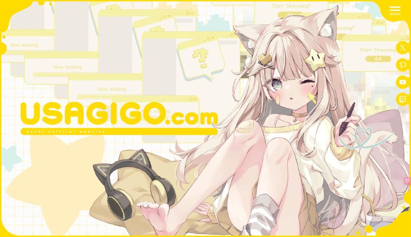 #趣站 #交互设计 #画师推荐 #设计 #前端又发现一个可爱的画师的个人站！好可爱！移动端体验上佳网站：