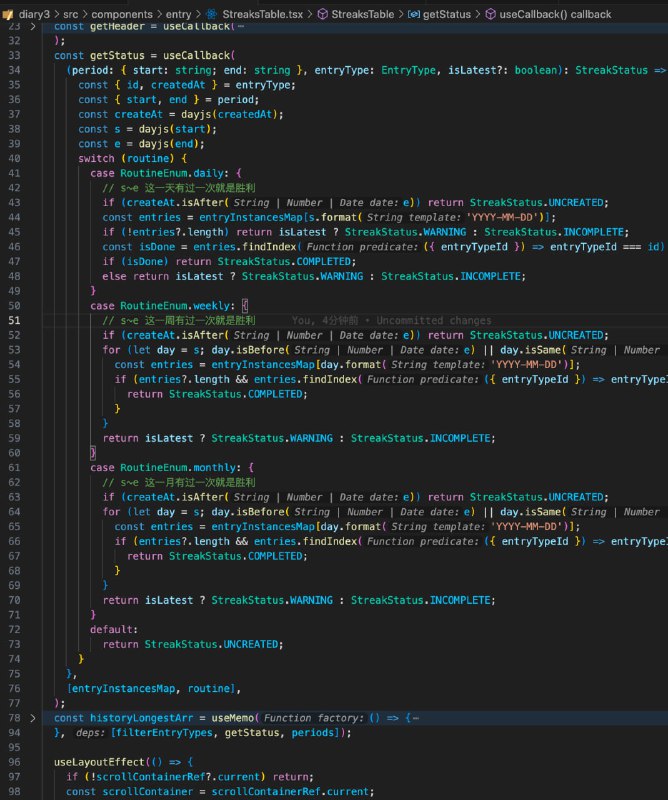 #碎碎念 #前端一些小小的类Github热力图震撼（写的还挺过瘾🤣）写了日的算法后让GPT-4帮我补充了周和月的，居然还没啥毛病