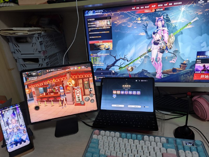 #碎碎念二次元民工（？）给群友一点小小的多开震撼（x）