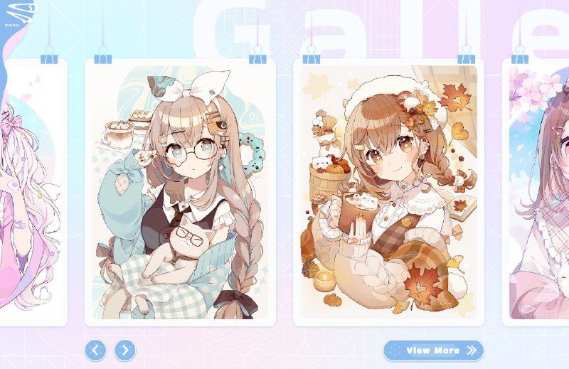 #趣站 #交互设计 #画师推荐 #设计 #前端这个画师的个人站点好好看好可爱，有生之年遇到的第 n 个怦然心动的站点风格，上一个还是 shoka 主题