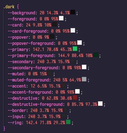 #tools #vscode #插件 #hsl最近用 shadcn 搭项目，这个插件挺好shadcn Color PreviewAI 摘要：shadcn Color Preview 是一款 Visual Studio Code 插件，提供基于 shadcn 语法的 HSL 颜色预览功能