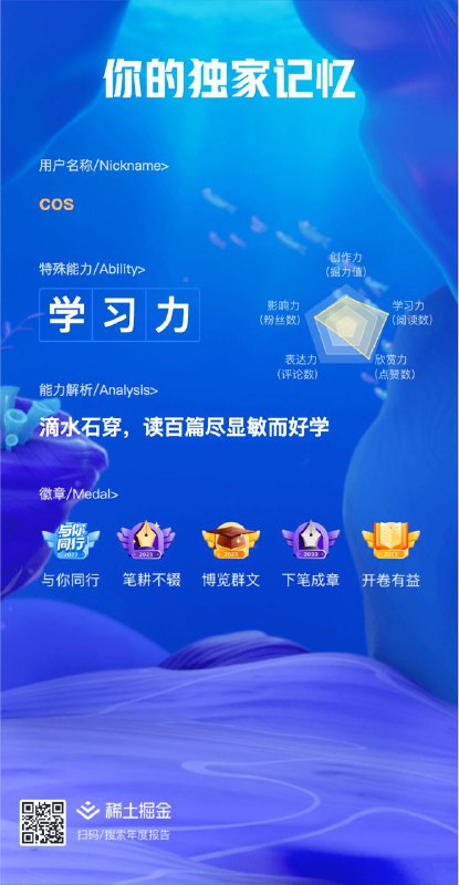 #碎碎念 #年度报告 #掘金掘金2023年度报告，唉，我是懒狗，唉#碎碎念 #年度报告 #掘金掘金2023年度报告，唉，我是懒狗，唉