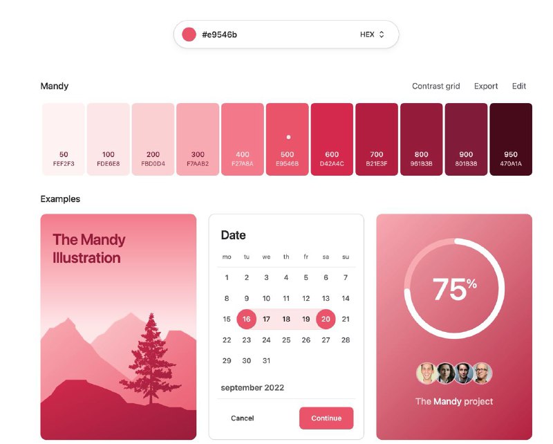 #资源推荐 #css #tailwind无意中发现的 Tailwind CSSColor Generator —— 输入十六进制代码或更改 HSL 值，创建Tailwind自定义色阶