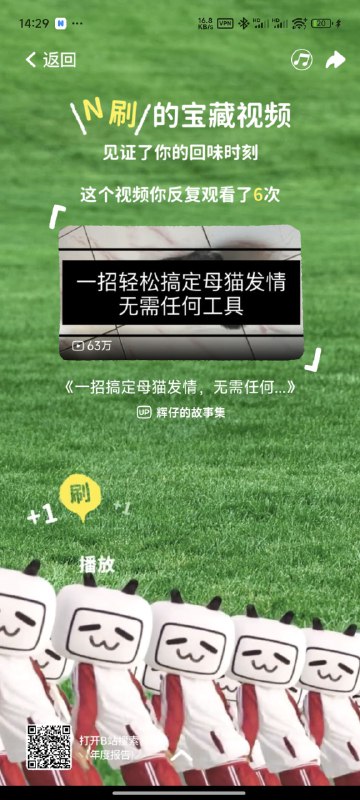 #碎碎念 #年度报告2024年B站的年度报告，时间过得好快啊，这就快10年了N刷的视频是《一招搞定母猫发情》？？？麻麻听我解释#碎碎念 #年度报告2024年B站的年度报告，时间过得好快啊，这就快10年了N刷的视频是《一招搞定母猫发情》？？？麻麻听我解释