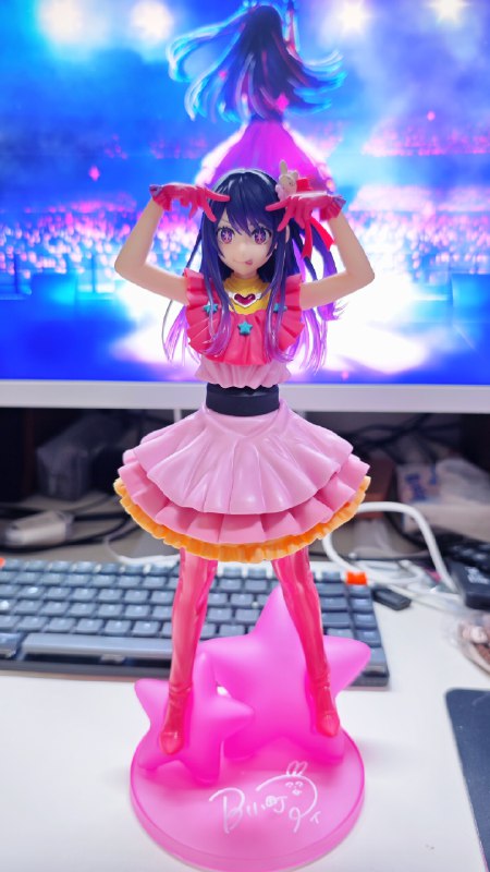 #碎碎念 #新手办新手办！这面雕，这大小，这居然是 129 的景品手办，太棒了吧🥰🥰关于 TAITO 为什么是神！还有爱酱居然是踩在星星上的！看商品图的时候没留意