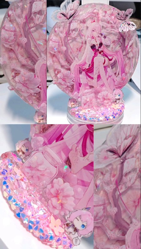 #碎碎念 #手工 #流麻这次做的爱莉流麻立牌，很喜欢（喜）爱莉爱莉爱.jpg【致以无瑕之人~ 爱莉希雅「春好桃夭」流麻立牌-哔哩哔哩】 