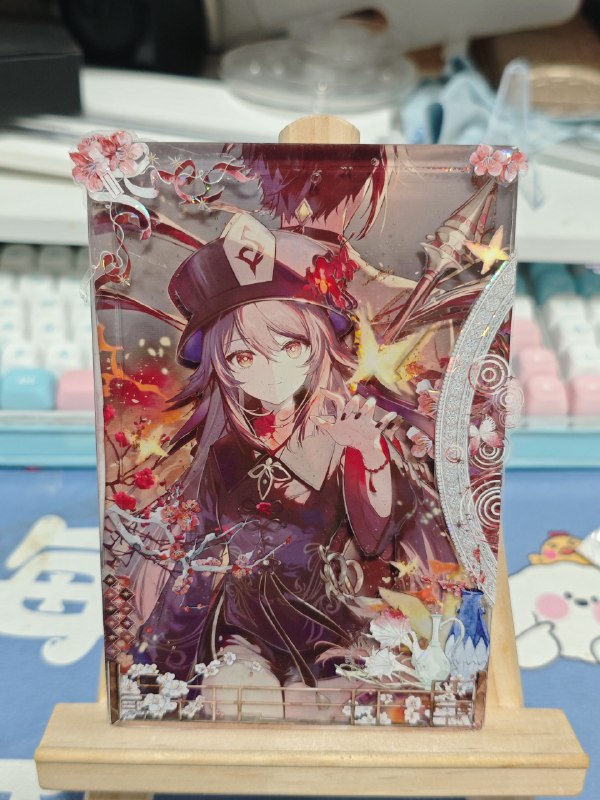 #碎碎念 #手工做了10x15的胡桃流麻！（真的很大）一只手都拿不住233333【我的桃桃不可能这么可爱~往生堂组胡桃流麻~-哔哩哔哩】 