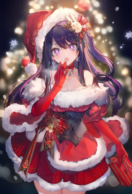 #碎碎念 #AI又出了一个圣诞头像！圣诞爱！很开心，爱来自 NovelAI~~