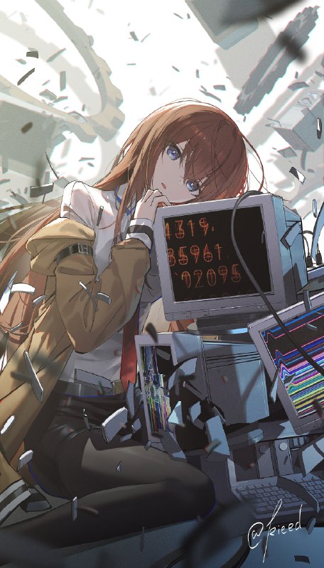 Source by twitter kieed自定义标签: #甜妹 #命运石之门 #牧濑红莉栖 #精选尺寸: 1426x2500@CosineGallery | 网站 | 2916